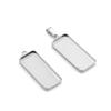 Base Rectangular de Acero Inoxidable con Base para Gemas para Hacer Aretes, Colgantes, Soportes Vacíos, Accesorios para Joyería DIY al por Mayor