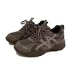 Zapatillas de Entrenamiento Alemanas Retro de Suela Gruesa para Mujer Modelo Nuevo 2026 Malla Gris Transpirables Casuales Zapatillas Versátiles que Aumentan la Altura Zapatos para Senderismo