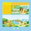 Livro de Adesivos de Gelatina Portátil Infantil para Idades de 2-3 a 6, Adesivos de Desenho Cognitivo para Iluminar, Livro Silencioso para Treinamento de Concentração, Transfronteiriço