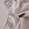 Protector de Colchón de Algodón Cepillado Grueso Estilo Minimalista Apto para la Piel Juego de Tres Piezas Algodón Puro Bloqueo de Color Estilo Protector de Colchón Súper Suave Ropa de Cama
