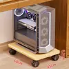 Soporte para torre de computadora para uso doméstico, base móvil para gabinete de escritorio con ruedas, estante de almacenamiento, bandeja para debajo del escritorio de oficina