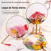 Flor Eterna Flor Seca Artesanal DIY Grupo de Presente Bolsa de Material para Leque Leque do Palácio Chinês Atividade de Aquecimento Dia de Ação de Graças