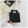 2025 Nuevo Bolso de Verano Tejido a Mano Bolso de Hombro de Malla Bolso Hueco Bolso Cruzado Bolso de Acrílico Bolso de PVC