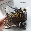 Ligas para el Cabello Empacadas al por Mayor, Gomas Elásticas de Alta Elasticidad para Mujeres, Círculos Sueltos para Adultos, Círculos Lisos, Accesorios para el Cabello Diadema Estilo Ins Estilo Coreano