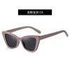 Óculos de Sol Personalizados Tendência Novo Estilo Feminino Artefato para Fotos na Rua Óculos de Sol Moda Little Red Book Armação de PC Olho de Gato