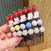 Pente de cabelo quebrado bonito das crianças novo verão dos desenhos animados quebrado hairpin quebrado acabamento de cabelo artefato hairpin acessórios de cabelo feminino 1