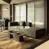 Muebles de Hotel Cinco Estrellas Sahe Habitación Estándar Juego Completo de Camas de Madera Maciza, Mesas para Casas de Huéspedes, Baúles para Cama, Mesitas de Noche para Habitación de Huéspedes, Personalización de Fábrica