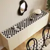 Mantel cuadrado estilo americano con estampado de cuero para mesa auxiliar de sala de estar, zapatero de entrada, mantel impermeable y a prueba de aceite, personalizable