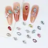 Dongzhou Crystal 4*6mm Gota d'Água Diamante Cintilante para Nail Art Acessórios de Nail Art com Diamantes em Forma de Asas de Borboleta de Vidro Dongzhou Fabricante