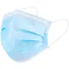 Mascarillas desechables empaquetadas individualmente con tres capas de protección, que contienen tela soplada en caliente, en stock, para adultos, a prueba de polvo, transpirables, no tejidas y protectoras del sol