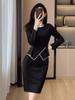 Vestimenta de negocios, vestido femenino, falda de un solo paso, entrevista, gerente de recepción, ventas comerciales, salón de belleza, overoles, uniforme de respaldo