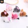 Pinza de Pelo de Peluche de Conejo para Niños Coreana Nueva Pinza de Pelo de Pato Linda para Niñas No Lastima el Cabello del Bebé Pinza de Pelo de Otoño e Invierno