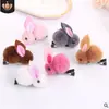 Pinza de Pelo de Peluche de Conejo Nueva para Niños Coreana Pinza de Pato Linda para Niña Accesorios para el Cabello del Bebé en Otoño e Invierno