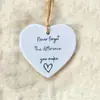Colgante Plano Popular Acrílico Amor Corazón Forma de Corazón Árbol de Navidad Decoraciones Festivas
