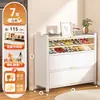 Zapatero de acero para el hogar con ruedas, móvil, multicapa, de gran capacidad, montable en la pared y a prueba de polvo para la entrada