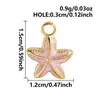 Pingente Estrela-do-mar Gota de Óleo Multicor Acessórios Oceânicos Brincos Pulseiras Charms Feitos à Mão Acessórios de Joias Transfronteiriços Europeus e Americanos