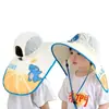 Sombrero de Sol con Ala Ancha, Protección Solar de Malla, Sombrero Chal, Sombrero de Pescador, Sombrero de Sol para Exteriores, Sombrero de Sol para Niños, Sombrero de Verano Transpirable