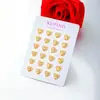 Pendientes de Flor con Forma de Corazón Simples y Compactos Xuping, Aleación de Cobre, Lujo Ligero, Elegantes, Oro de Imitación, Pendientes Sencillos para el Día a Día al por Mayor