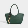 Bolso Tejido de Gran Capacidad para el Trabajo Diario de Mujer 2025 Nuevo Bolso Tipo Cesta de Verduras de Alta Gama Bolso Tote de Moda Versátil