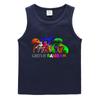 2023 Verão Crianças colete estilo coreano algodão casual camisa de fundo suor-absorvente açúcar esportes outerwear meninos sem mangas undershirt