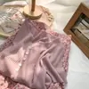 Cardigã de malha de manga curta com gola semiaberta estilo coreano para mulheres, top básico versátil simples e elegante de seda gelada para o verão
