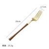Cuchillo, tenedor y cuchara de acero inoxidable 430 juego de cubertería para comida occidental Cuchillo y tenedor para bistec con mango de madera portugués Cuchara logo al por mayor