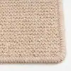 Alfombra Fuxing de Bucle Alto y Bajo, Color Sólido Minimalista, Sala de Estar y Dormitorio, Estilo Moderno Nórdico Crema, Alfombra de Lana para Sala de Estar