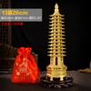 Torre Wenchang de Treze Andares em Cobre Estudo Decoração de Casa Ornamento Presente