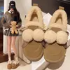 Zapatos de Algodón para Mujer Invierno Ropa de Exterior 2026 Estilo Coreano Nuevos Mocasines Slip-on con Bola de Pelo Forro de Piel Caliente Zapatos Birkenstock