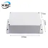 Caja impermeable de plástico carcasa de cableado impermeable a prueba de lluvia caja de instrumento electrónico caja de instrumento DIY 200*120*75