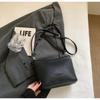 Bolsa de textura de alta qualidade transfronteiriça 2025 primavera nova moda estilo coreano bolsa mensageiro retrô popular bolsa balde portátil