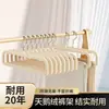 Cabide Aveludado para Casa, Sem Marcas, Não Deformável, Antiderrapante, Adequado para Dormitório, Dupla Utilização para Roupas Molhadas e Secas, Armazenamento de Guarda-Roupa, Luxo Leve
