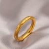 Anillo de acero de titanio sólido Wanfuqi lleno de método antiguo para mujer, anillo de oro de 18k, sensación de lujo ligero de alta gama, anillo para dedo de comida, estilo Ins