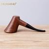 Fabricante de Madera Venta al por Mayor Pipa de Madera Pipa de Madera Hecha a Mano Mango Curvado Boquilla Acrílica Porta Cigarrillo Pipa de Palo de Rosa Transfronteriza