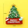 Adesivos de geladeira de árvore de Natal de resina tridimensional, adesivos magnéticos, adesivos criativos para mensagens, decorações, adesivos de educação infantil para crianças