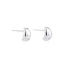Aretes de Metal Geométricos Tipo Frijol para Mujer, Lujo Accesible, Gama Alta, Aretes Simples y Versátiles, Aretes Elegantes y Versátiles