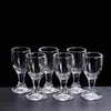 Vasos Pequeños de Vino de Vidrio Xibi, Copas para Licores Comerciales, Dispensadores Pequeños de Licores, Copas de Licores con Pie Alto para Restaurantes y Hoteles