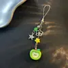 Cadena Colgante Creativa de Frutas Hecha a Mano Cadena para Teléfono Cadena con Colgante de Manzana de Perlas Cadena para Cámara Linda Ins Dopamina Nicho D