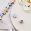Flor de Cinco Pétalos Dibujo Animado Cuentas Espaciadoras Cadena para Teléfono Móvil Accesorios Cuentas Espaciadoras Aleación Colorida Accesorios DIY Joyería Colorida