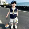 Ropa para Niños y Niñas, Traje de Verano Estilo Universitario para Niños con Cuello Marino y Dibujos Animados, Vestido de Princesa Oficial de Policía Conejo Judy