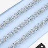 Corrente de Pétala de Flor Tridimensional de Aço Inoxidável Corrente Personalizada da Moda para Colar Pulseira DIY Feita à Mão Acessórios de Material de Corrente Enfeites de Corrente Acessórios