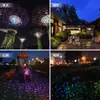 Lámpara de proyección de cielo estrellado a todo color con luz láser de luciérnaga impermeable para exteriores, lámpara de ambiente para escenario de parque y césped con cielo estrellado