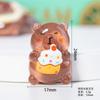 Accesorios de resina, dibujos animados, comida, juego, lindo bebé capibara, bricolaje, crema, pegamento, funda de teléfono, parche, sombrero, llavero, pieza