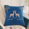 Fabricante de Textiles para el Hogar de Nantong Funda de Almohada de Chenilla Tamaño 45X45 Almohada para Coche Cama Mesita de Noche Bordado Creativo