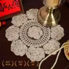 Manteles Individuales Bordados Retro Estilo Chino, Posavasos para Mesa de Café, Tapetes Decorativos para Jarrones, Manteles de Comedor para el Hogar Bordados Retro de Alta Gama
