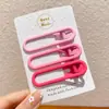 Pinza Lateral de Color Caramelo Y2K Estilo Millennial Dopamina para Mujer, Pasador de Verano para Flequillo, Pinza para el Pelo Lateral