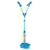 Instrumento Musical Pedestal Azul Microfone Duplo