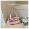 Bolsa Boston Casual Simples Retrô para Carregar na Mão para Mulheres 2025 Inverno Nova Tendência Versátil Elegante Bolsa de Ombro/Axila