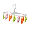 Perchero plegable con múltiples pinzas para dormitorios, adecuado para viajes y uso al aire libre, a prueba de viento y plegable, modelo nuevo