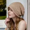 Gorro de invierno, gorro de lana tejido para mujer, engrosado y cálido, protege las orejas, elegante y versátil, hace que la cara se vea más pequeña, gorro de poner